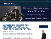 Tablet Screenshot of dukefagan.com